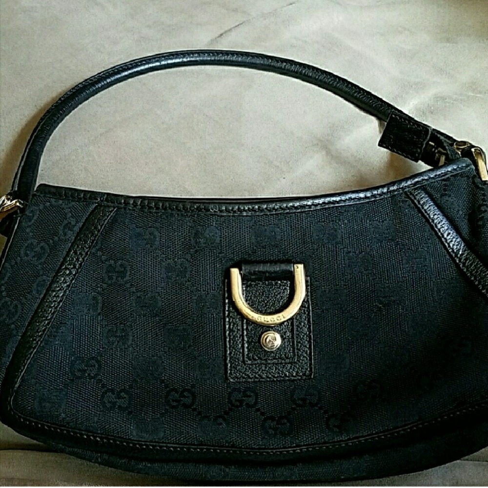 Authentic GUCCI black shoulder bag